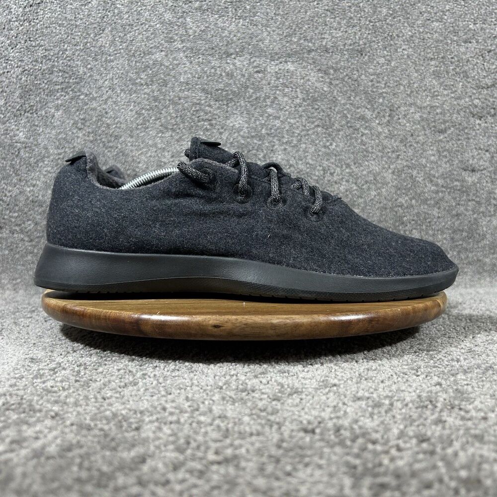 Allbirds Wool Runners WR Men's Size 14 Black Wool Athletic Running Shoes Used